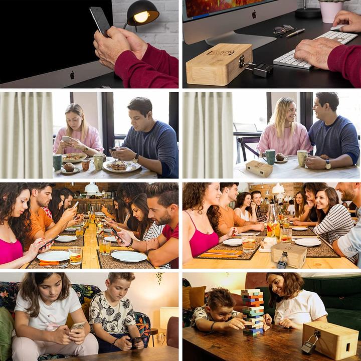Actual product image Focusera Box with time lock for planned Digital Time Out Family and Friends