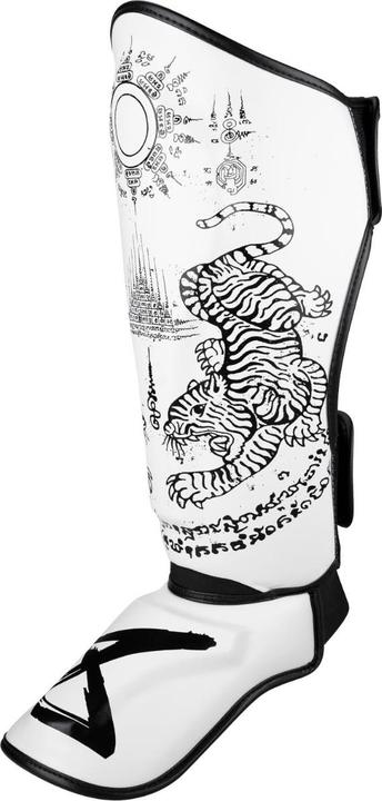 Actual product image 8Weapons 8 WEAPONS Shin Guards - Sak Yant Tigers white S (S)