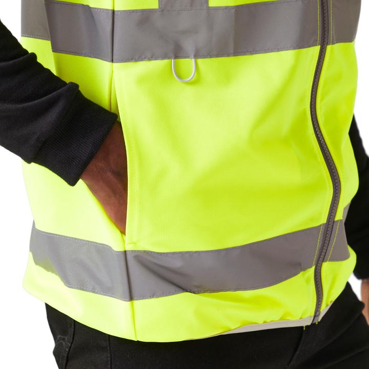 Regatta Mens Pro Full Zip Hi-Vis Vest