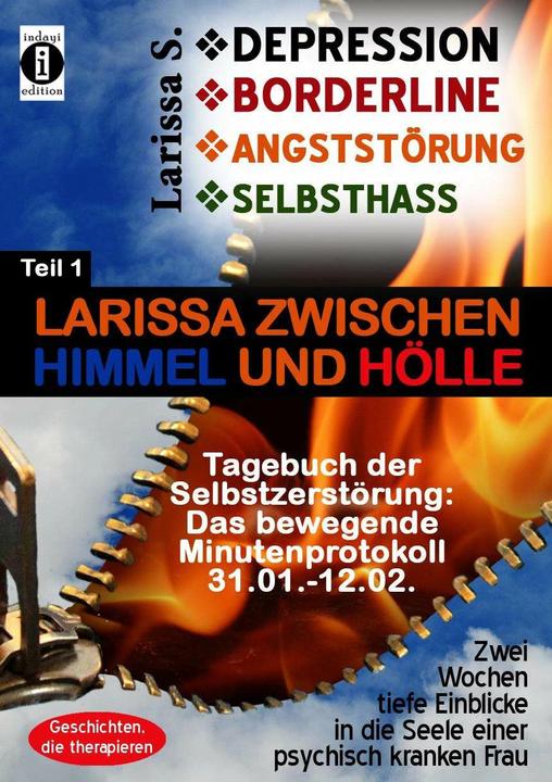 Actual product image DEPRESSION - BORDERLINE - ANGSTSTÖRUNG - SELBSTHASS Teil 1: Larissa zwischen Himmel und Hölle-T (German, Larissa S., 2019)