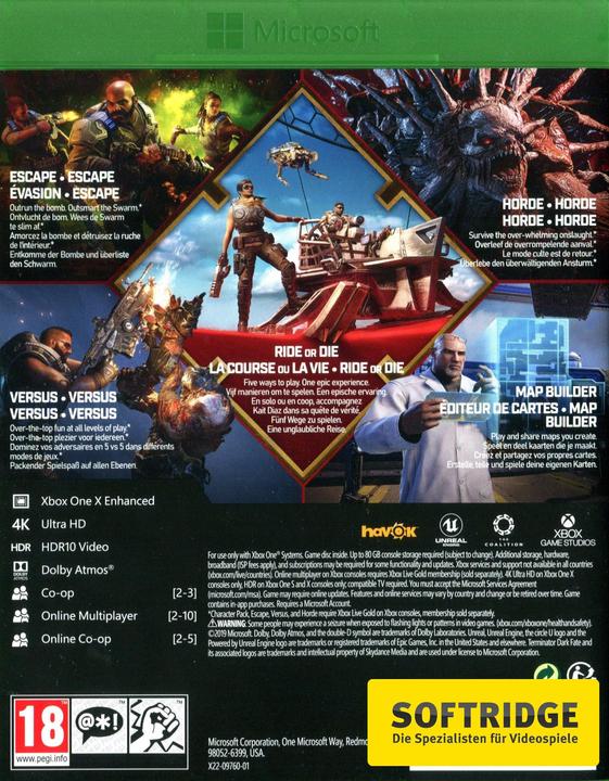 Actual product image Microsoft Gears 5 (Xbox Series X, Xbox One X, DE)