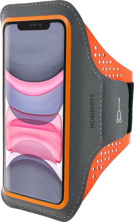 Actual product image Mobiparts Comfort Fit Sport Armband Apple iPhone 11 Neon Orange