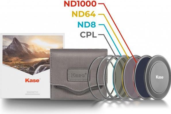 Actual product image Kase Wolverine Revolution PROFESSIONAL ND KIT (CPL/ND8/64/1000) 72mm (72 mm, Neutral density filter, Polarizing filter)