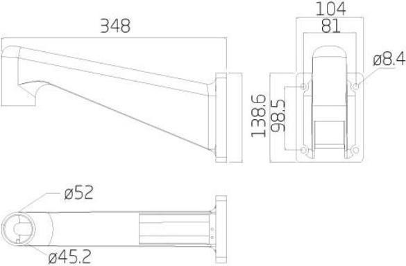 Produktbild Ernitec Gooseneck wall mount suited (Montage-Kit)