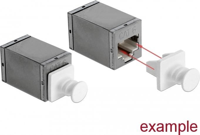 Immagine prodotto Delock Coperchio antipolvere per spine - bianco (confezione (Modulo cieco)