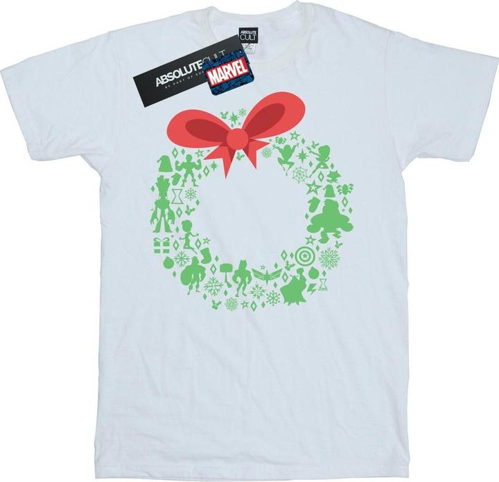 Image du produit - T-shirt AVENGERS CHRISTMAS WREATH - Homme (XL)