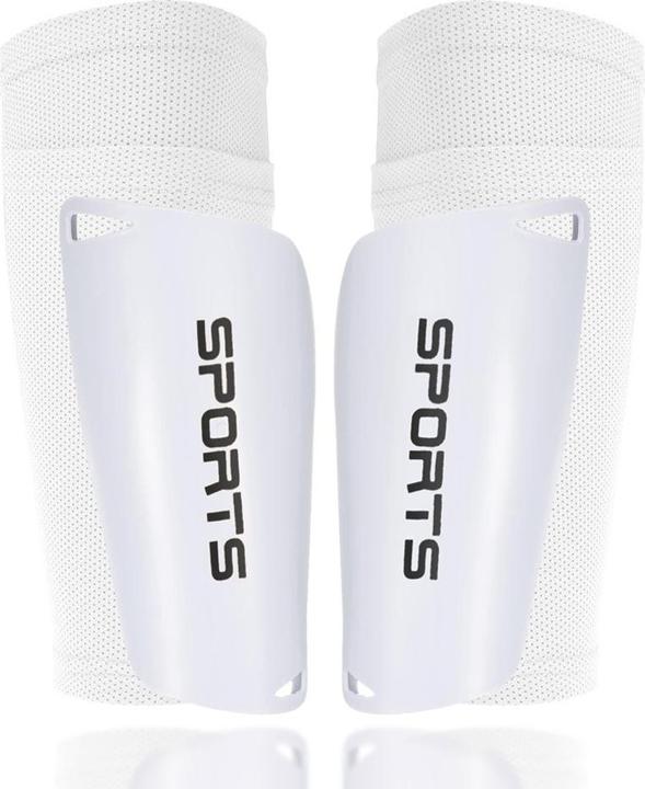 Cbx Fussball-Set Fussballsocken und Schienbeinschoner Grösse M Weiss (M)