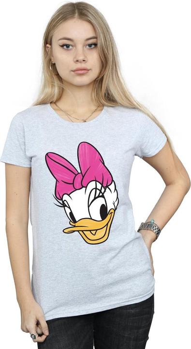Actual product image Disney Womens/Ladies Daisy Duck Head Painted Cotton T-Shirt (L)