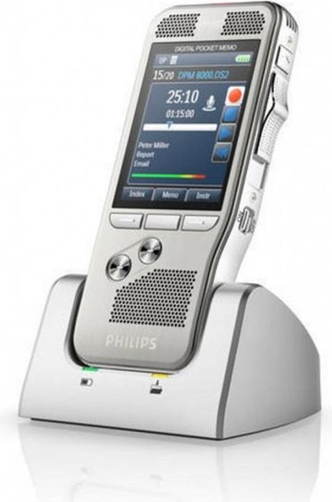 Philips DPM8500 Pocket Memo Integrator (Barcode Scanner, ohne Software, internationaler Schiebeschalter) (4 GB)