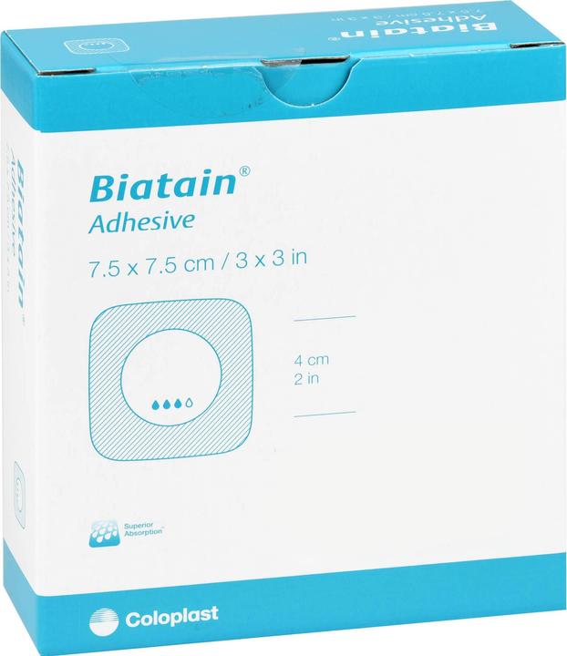 Actual product image Biatain Foam dressing 7.5 x 7.5 cm self-adhesive, 10 pcs. dressing