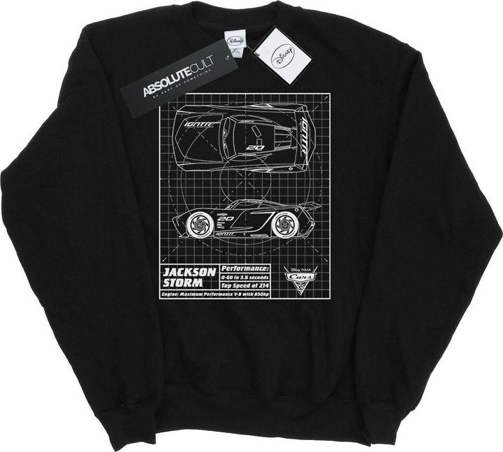 Disney Cars Jackson Storm Blueprint Sweatshirt (3XL)