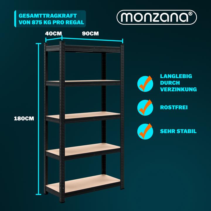 Actual product image Monzana Heavy Duty Shelving