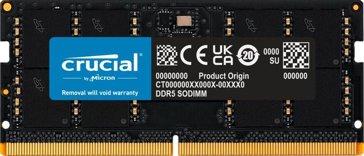 Actual product image Crucial CT16G48C40S5 (1 x 16GB, 4800 MHz, DDR5 RAM, SO-DIMM)