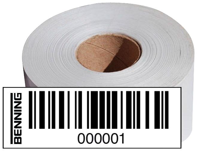 Actual product image Benning BENN barcode labels