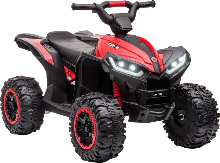Immagine prodotto Homcom Elektro-Quad Kunststoff, Metall Schwarz+Rot (12 V)