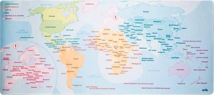 Immagine prodotto Nenurodyta Taccuino con le mappe del mondo (MGGE010) (80 x 35 cm)