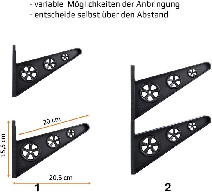 Actual product image 4boarder Wall bracket (Ski holder)