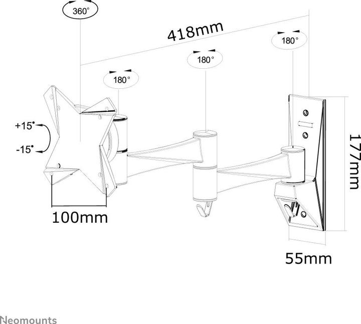 Produktbild Neomounts Fpma-W832 (Wand, 30")