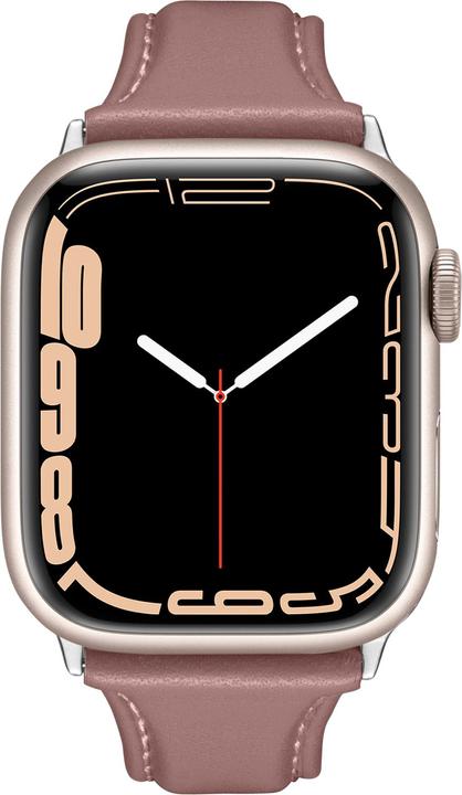 Produktbild Spigen Kajuk Apple Watch Leather Strap 4/5/6/7/8 / SE 40/41 mm Pink (40 mm, 41 mm, Genuine Leather, Apple Watch Series 4, Apple Watch Series 5, Apple Watch Series 6, Apple Watch Series 7, Apple Watch Series 8, Apple Watch Series 9, Apple Watch SE)