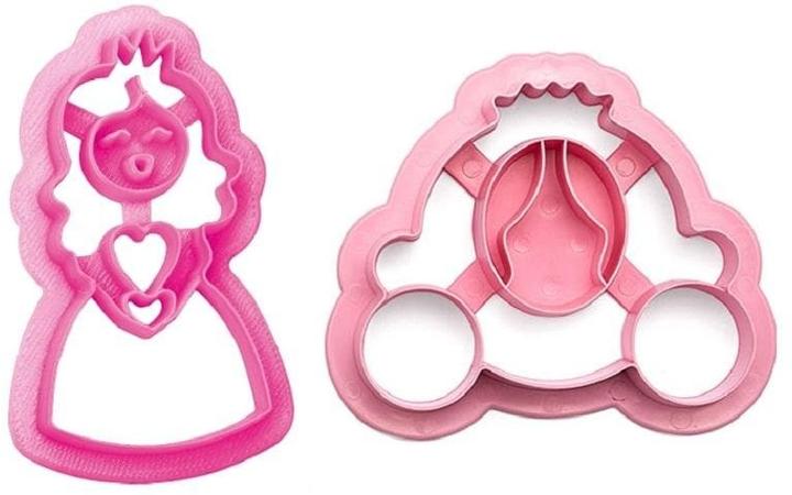 Image du produit Decora Set d'emporte-pièces pour biscuits, 2 pièces, princesse