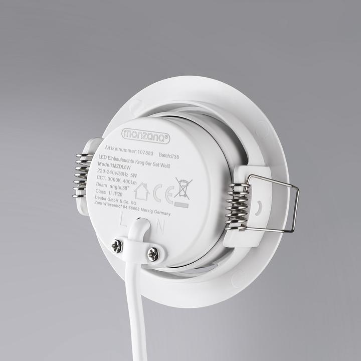 Immagine prodotto Monzana 6 luci da incasso a LED (400 lm)