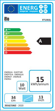Energy Label ēlo ET1302L (1920 x 1080 pixels, 13.30")