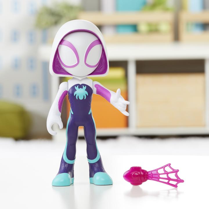Actual product image Hasbro Spidey and His Amazing Friends Super-sized Ghost Spider Action Figure, Superhero Toy For