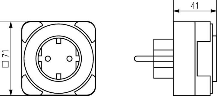 Image du produit Theben Minuteur 26 (CEE 7/3)