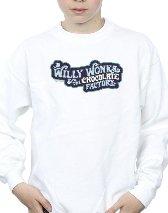 Actual product image Willy Wonka & the Chocolate Factory Boys Chocolate Factory Logo Sweatshirt (140, 146)