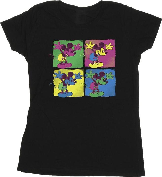 Actual product image Disney Womens/Ladies Mickey Mouse Pop Art Cotton T-Shirt (L)