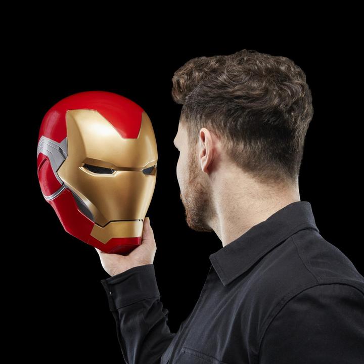 Actual product image Hasbro Avengers: Endgame Marvel Legends Electronic Helmet Iron Man Brand LXXXV