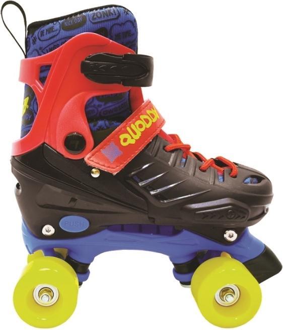 Actual product image Power Play Quoddy Rollers Rulleskøjter, Sort/Blå STR. 31-34 (31)