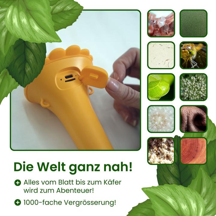 Produktbild Hermex Tragbares Kindermikroskop Mini-Handmikroskop Portables Mikroskop