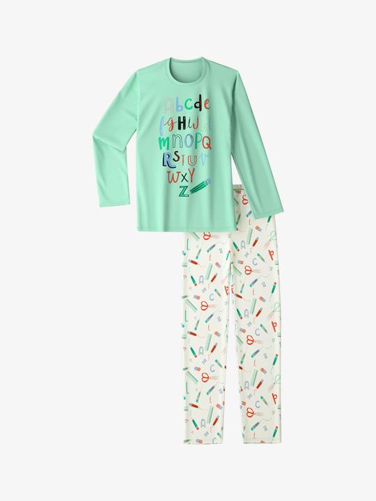 Actual product image Calida Pyjamas "Kids ABC" tilleul (140)