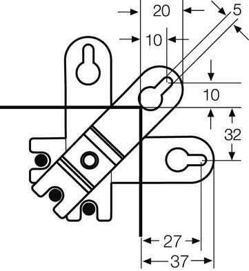 Image du produit Hensel Eclisses extérieures ENYSTAR 4 pièces FP AL 40 VE4