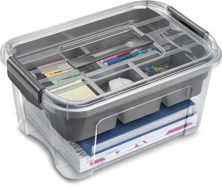 Produktbild Cep Aufbewahrugnsbox Combi-Box, PP, 18 l Inhalt, mit Deckel, grau (18 l)