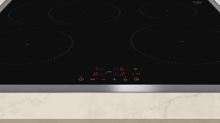 Actual product image Neff N 50, Induction hob, 60 cm, Black, With overlying frame, T56SBF1L0