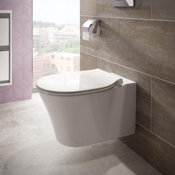 Produktbild Ideal Standard splrandloses Tiefspl-WC Connect Air Aquablade wei mit Beschichtung wandhngend E0