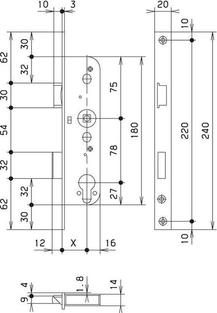 Actual product image MSL Tubular frame panic mortise lock 1946 PDa (Mortise lock)