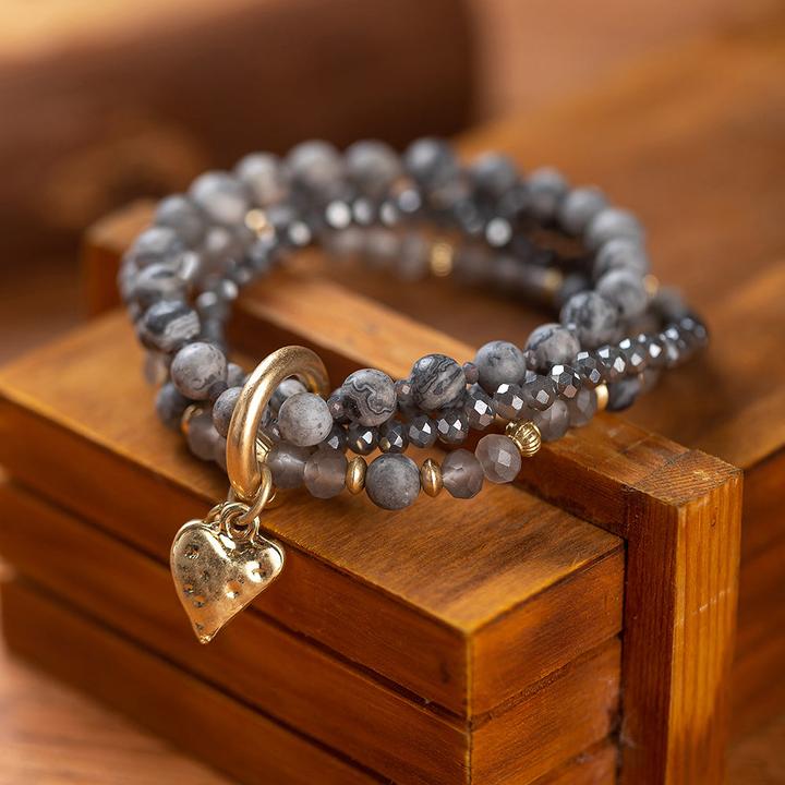 Andreani Armband mit echtem Picasso Jaspis (19 cm)