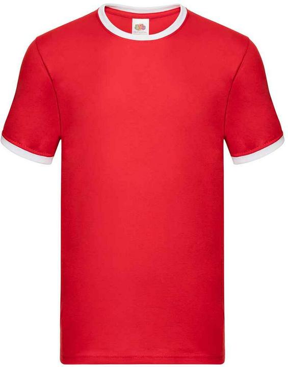 Actual product image Fruit of the Loom Mens Ringer Contrast T-Shirt (XL)