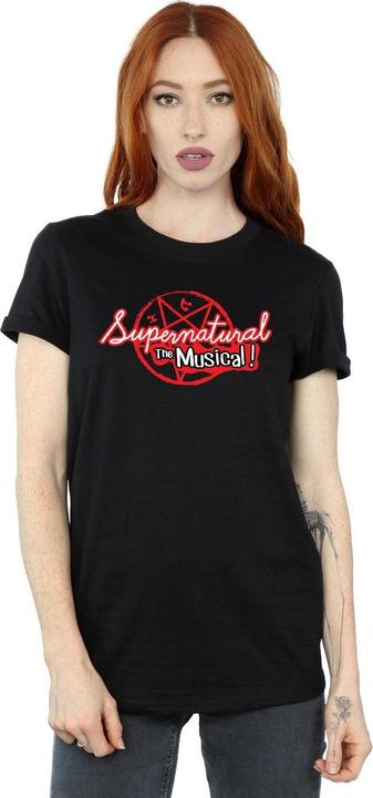 Actual product image Supernatural Womens/Ladies The Musical Cotton Boyfriend T-Shirt (M)