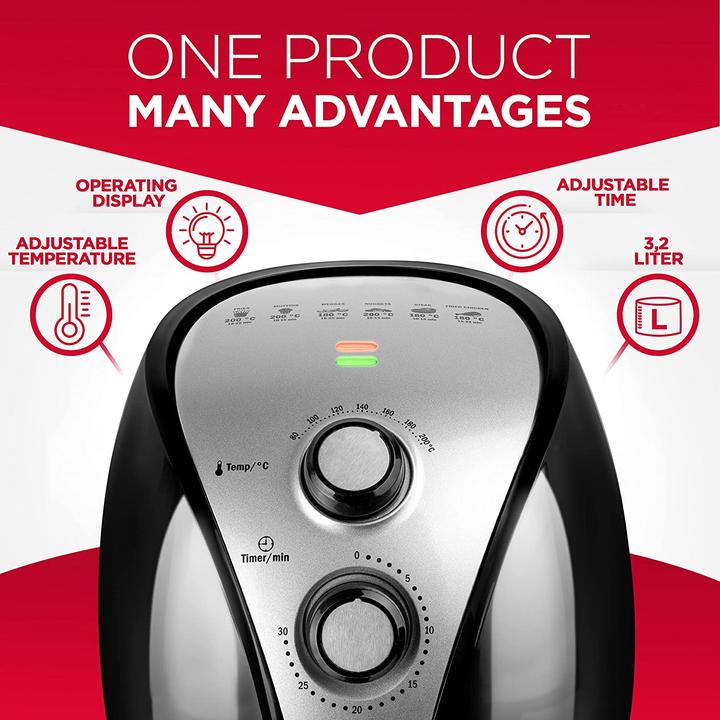 Immagine prodotto alpina Friggitrice ad aria calda 3.2L