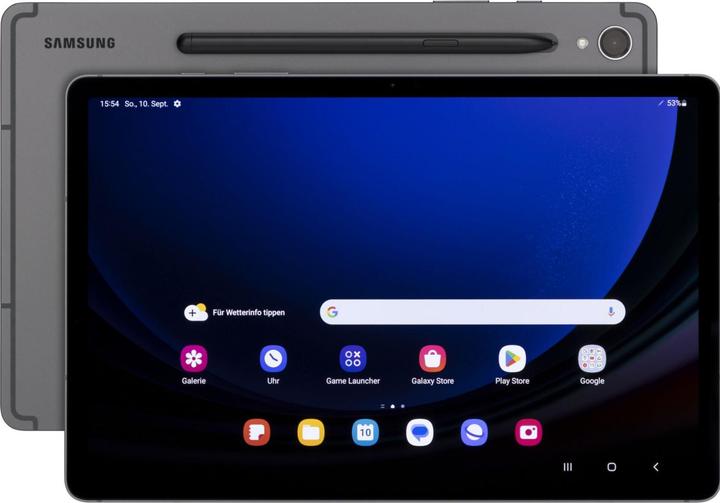 Actual product image Samsung Galaxy Tab S9 5G (5G, 11", 256 GB, Graphite grey)