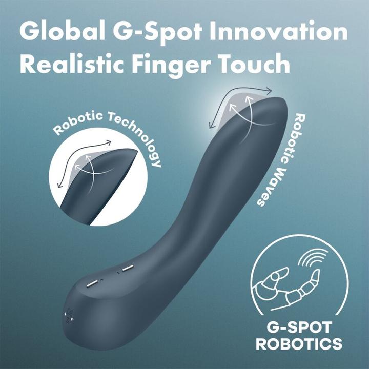 Produktbild Satisfyer - G-Spot Wave 4 12 Vibrationsprogramm Vibrator Dunkelgrau