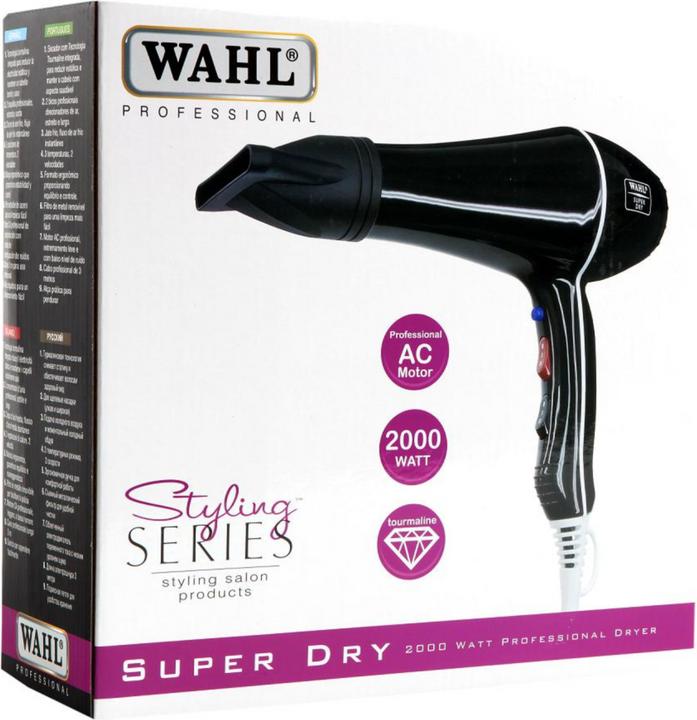 Actual product image Wahl 4340-0471 Super Dry Black 2000 W Hairdryer (Hair dryer)