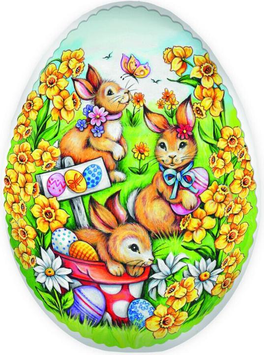 Easter egg to fill 15 cm Easter meadow filling cardboard egg (15 cm)