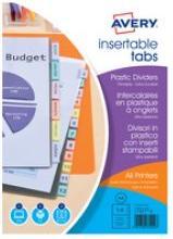 Produktbild Avery Intercalaires à onglets, 8 touches, PP, transparent dimensions: A4, couleur touches assorti, 180 mic