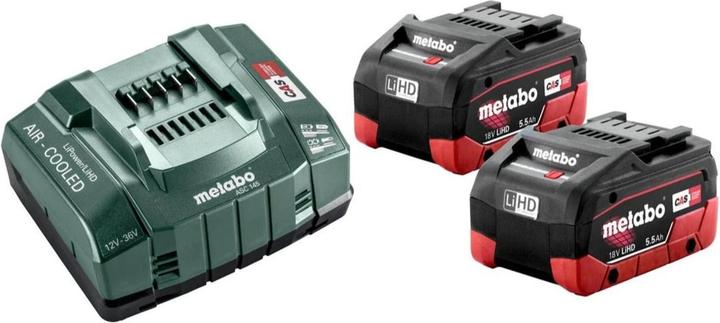 2 battery packs LiHD 5.5 Ah/18 V, Charger ASC 30-36