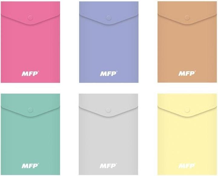 Actual product image MFP Paper Umschlagmappe mit Druckverschluss A6 PP Pastellmischung (A6)